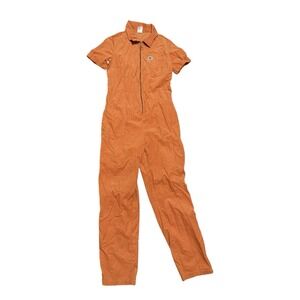 Lucy & Yak Ragan Jumpsuit | Orange | Size US 4/UK 8